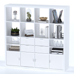 Cтеллаж Фора 16, 147*147*38 см, белый