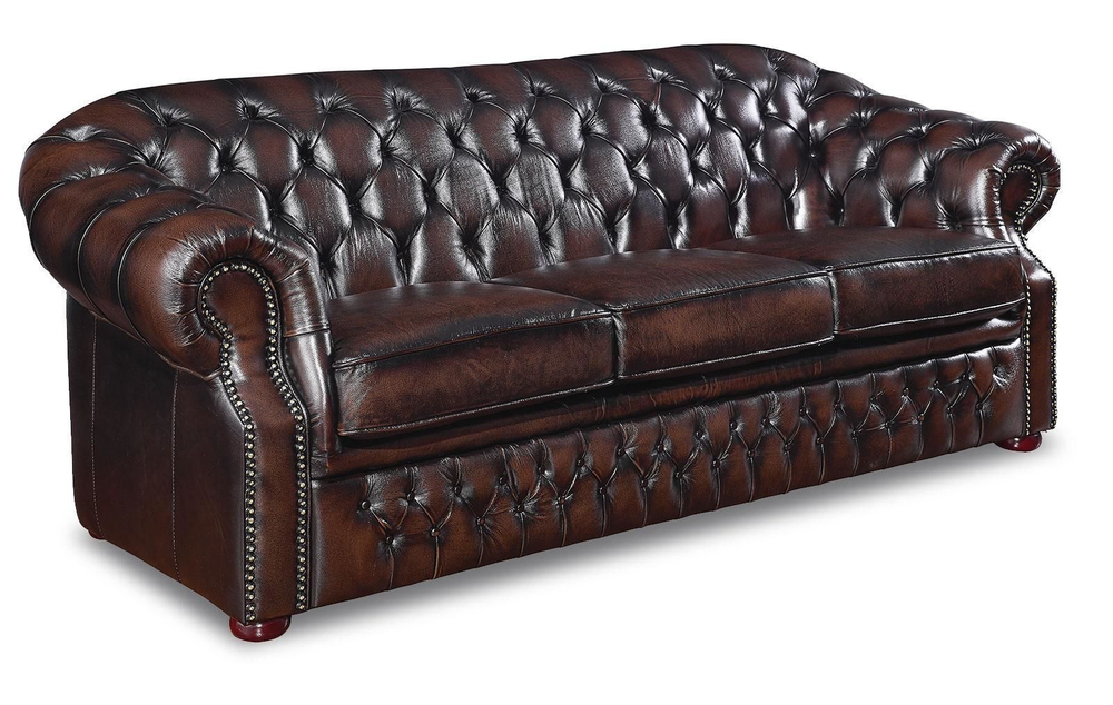 Диван B-128 (3-х местный) коричневый