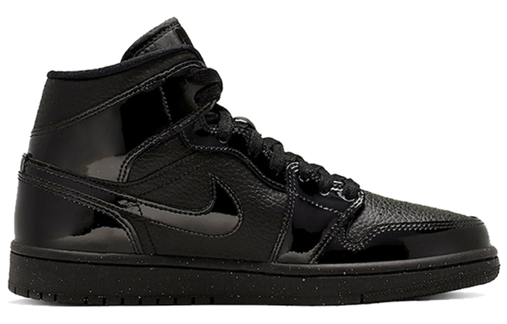 Кроссовки Jordan Air Jordan 1 Mid Triple Black (Женская размерная сетка)