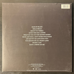 Виниловая пластинка AC/DC - Back In Black LP