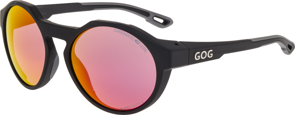 Спортивные очки GOG Manaslu / Matt Black-Grey / Photochromic Red Lens
