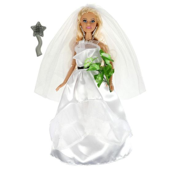 Кукла 29 см София, руки и ноги сгиб, невеста, акс, кор КАРАПУЗ