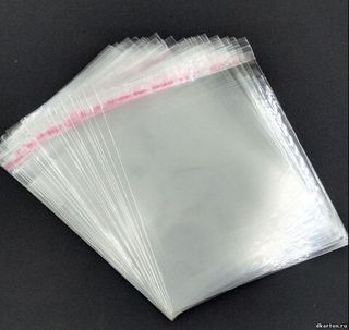 Пакет целлофановый самоклеющийся 15*20 без рисунка