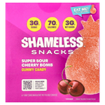 Shameless Snacks, жевательные конфеты, кислая вишня, 6 пакетиков по 50 г (1,8 унции)