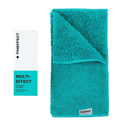 Fineffect MULTI-EFFECT Салфетка-скраб, цвет бирюзовый 30см*30см