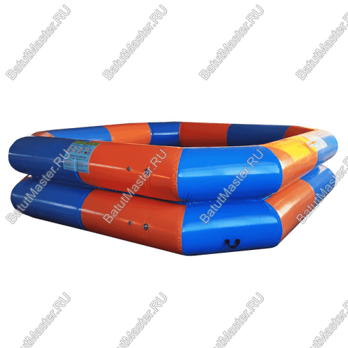 Квадратный надувной бассейн "Зебра" 4*4*1 м