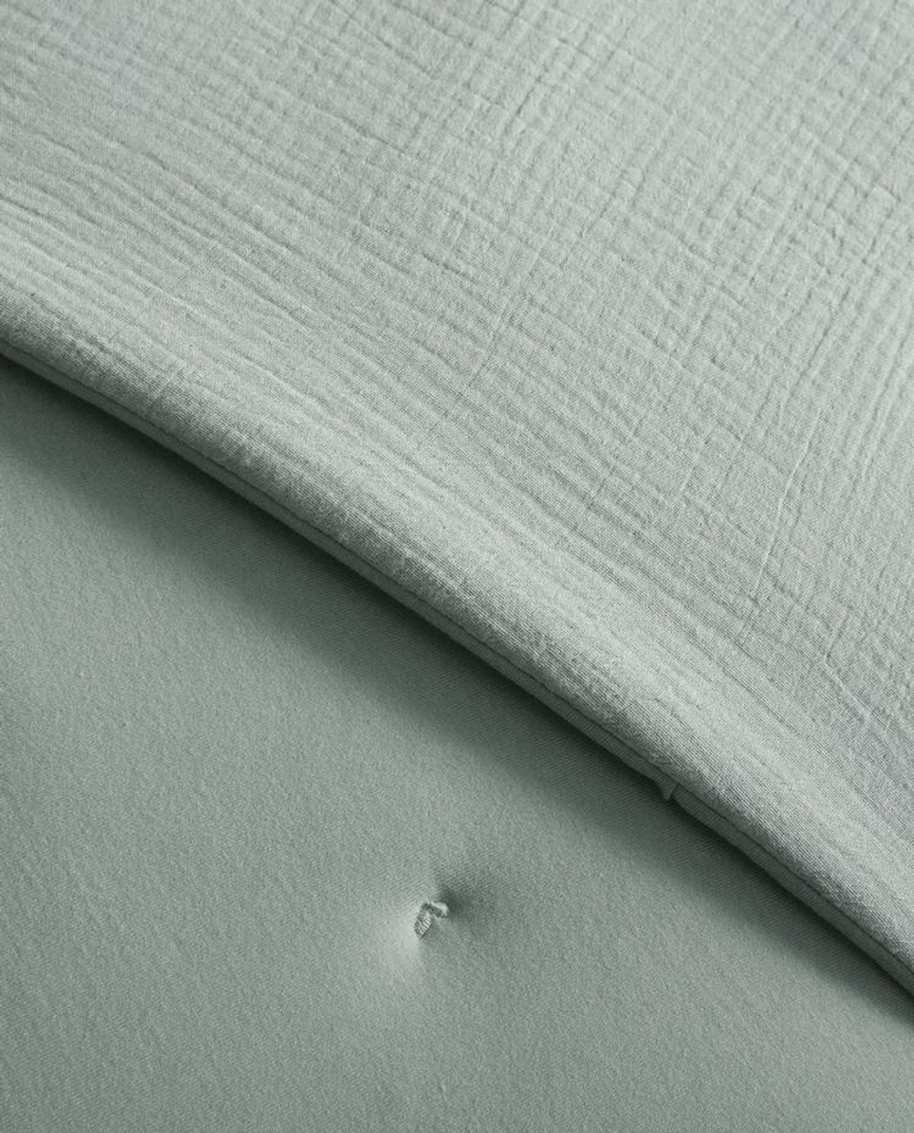 ZARA HOME ДЕТСКОЕ МУСЛИНОВОЕ ПОКРЫВАЛО, ЗЕЛЕНЫЙ