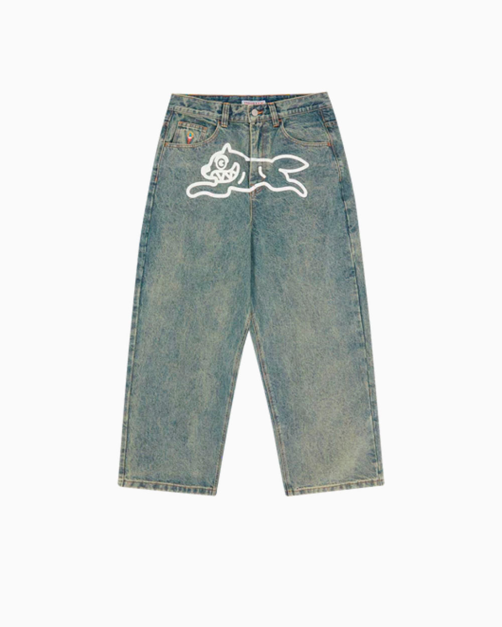 Джинсы ICECREAM Running Dog Patch Tripple Scoop Denim Pant