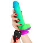 Вибромассажер с присоской Magic Hero реалистичный цветной 21 см