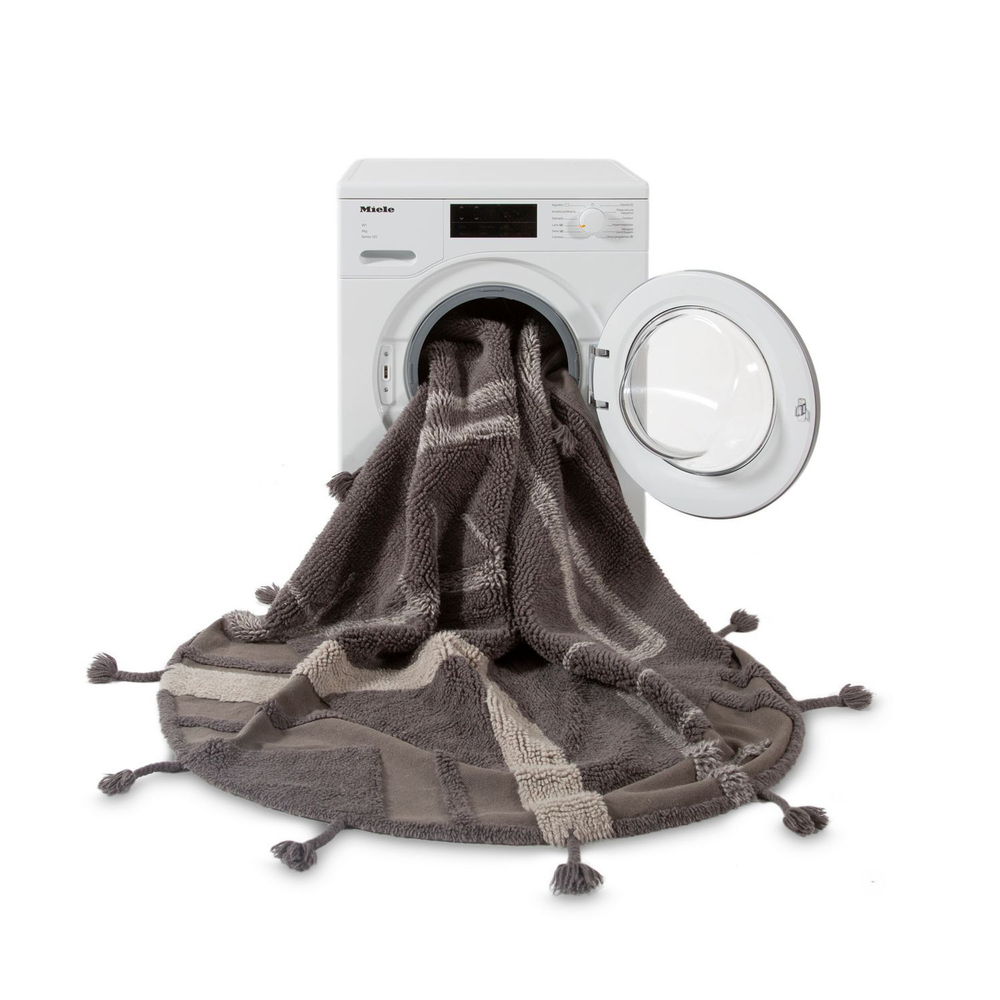 Шерстяной стираемый ковер Lorena Canals Hockan (160Ø см)