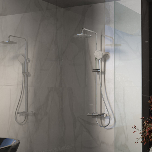 Душевая стойка Vincea Rondo VSFS-1R1CH с изливом, хром