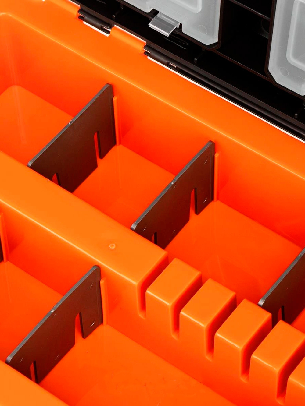 Ящик рыболовный зимний Helios FishBox TROUT оранжевый, с карманами (HS-FB-IML-19-O)