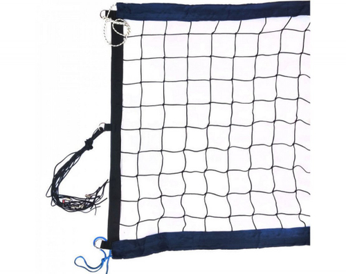 Сетка для пляжного волейбола 8,5х1м,нить 3,5мм ПП,яч.10см.,верх,нижн ленты 7,5см.СИН.цв,кев.тр.