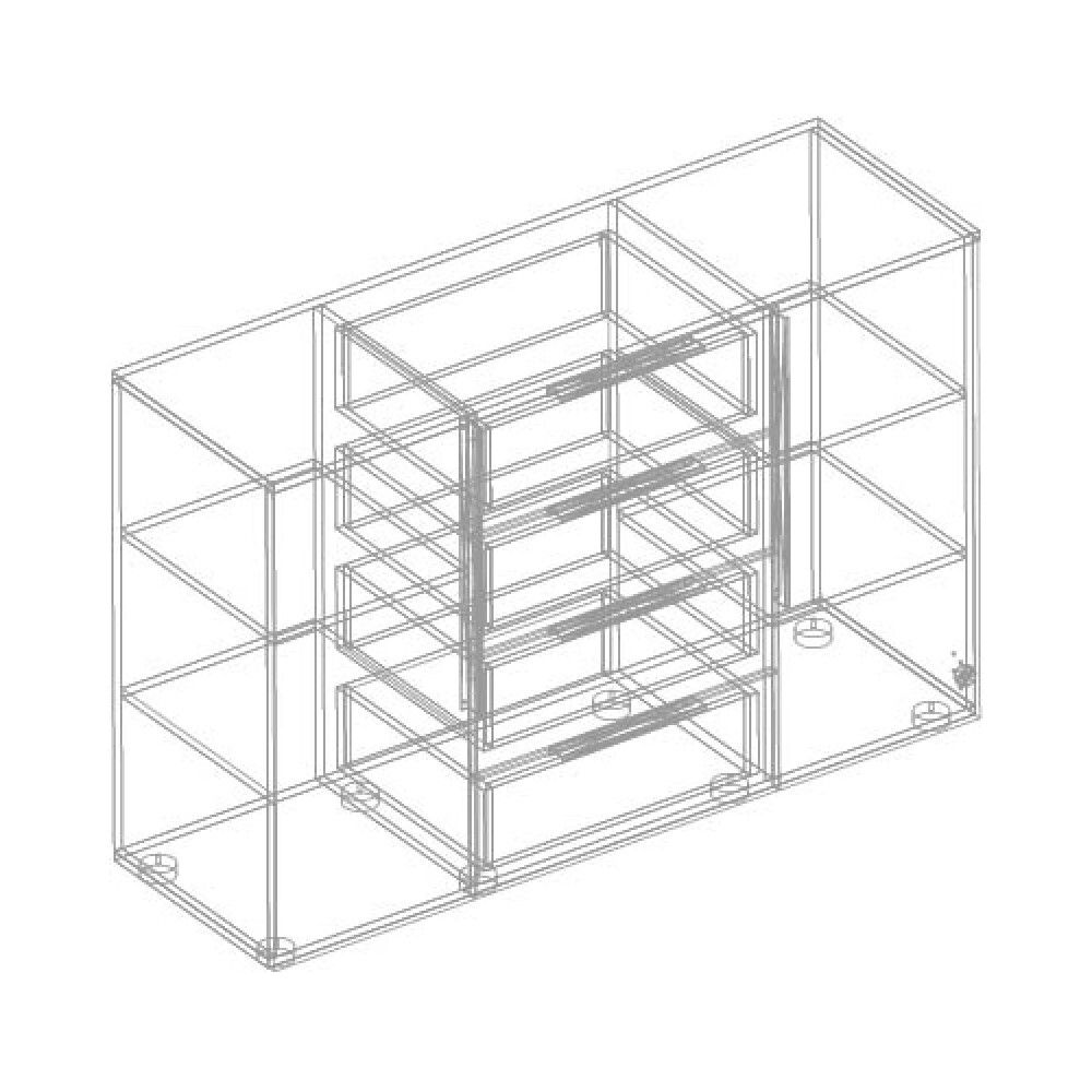 Комод МС "Вита" 2 створки с 4 ящ