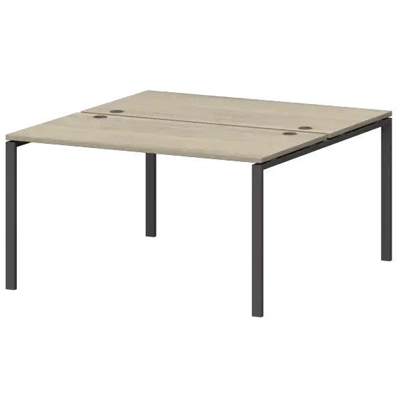 Бенч двойной на металлокаркасе СМС2-П-10К.149.Пр25  1000x1496x750 Смарт