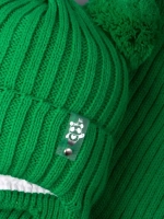 Шапка со снудом для девочки демисезонная