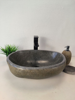 Раковина из речного камня RS-65981 49х34х15 из натурального камня