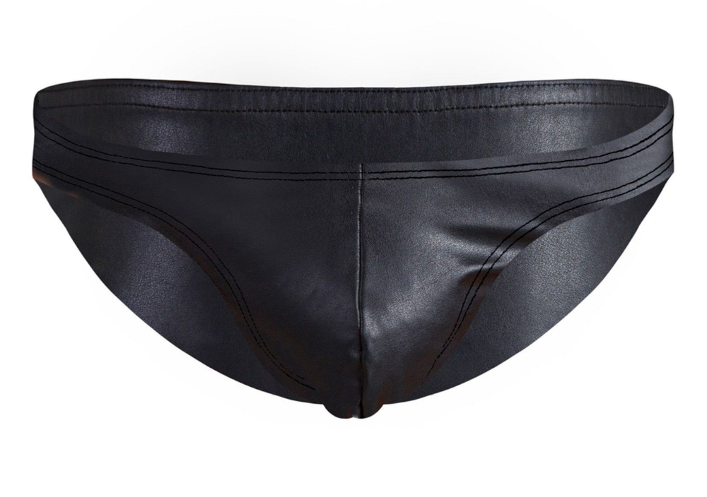 Черные эффектные мужские трусы-слипы (Размер: XL) (Цвет: черный)