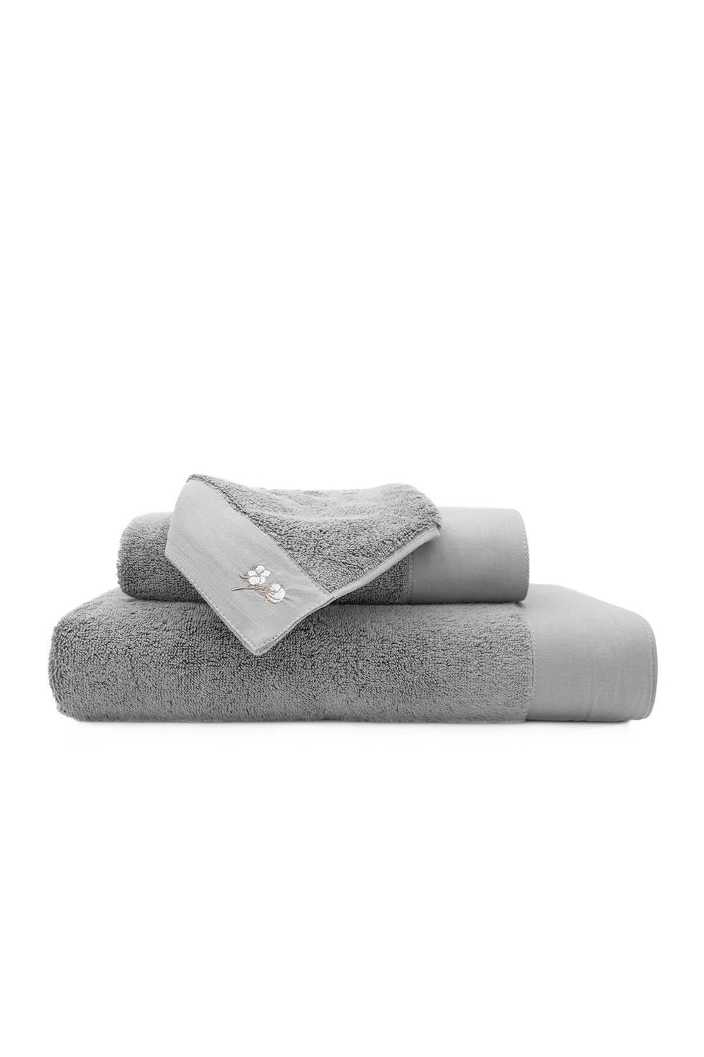 Полотенце из органического хлопка Pure Cotton 80х150 темно-серый