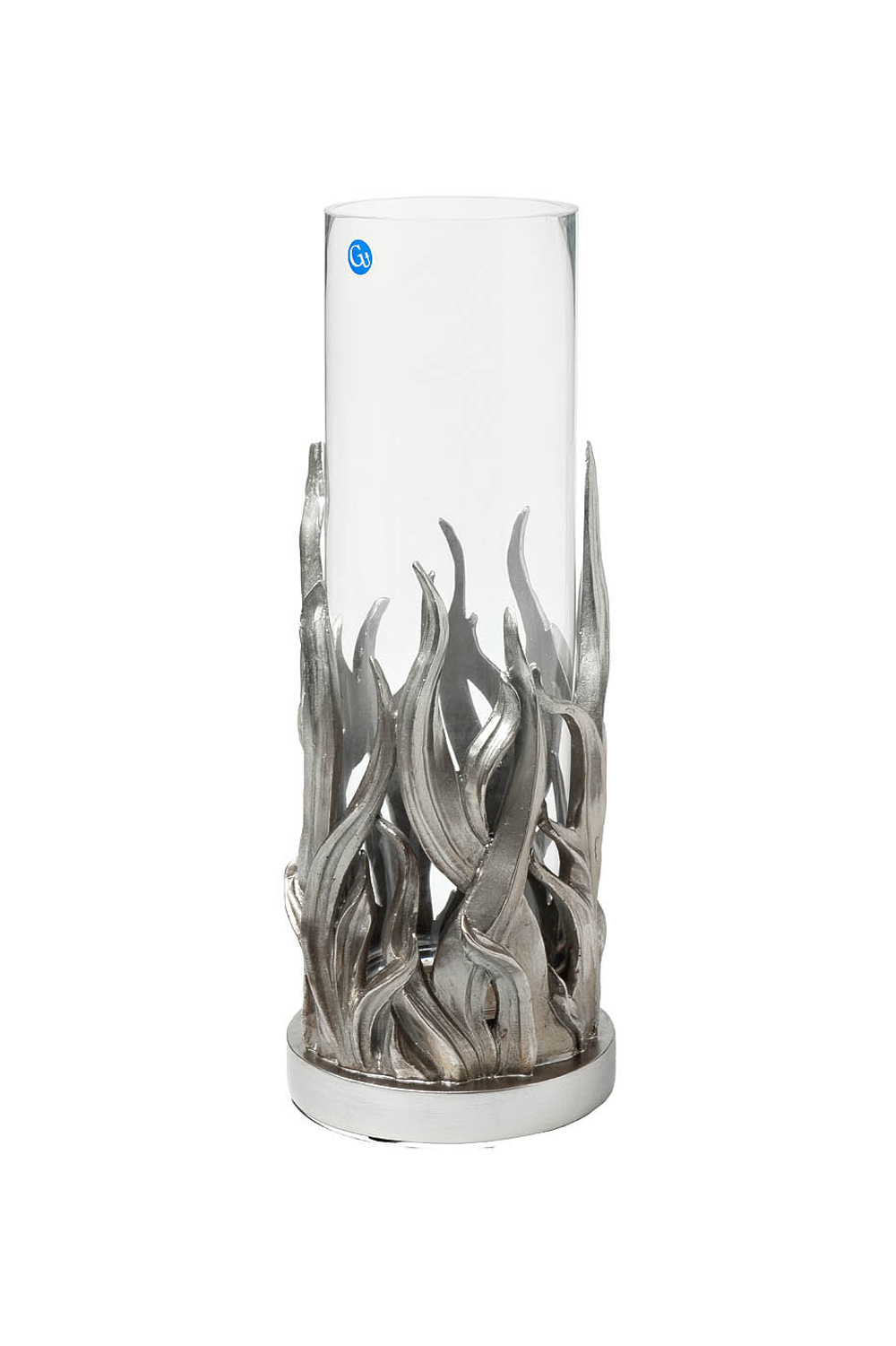 Ваза декоративная стеклянная 43х17х17см Garda Decor с золотым декором