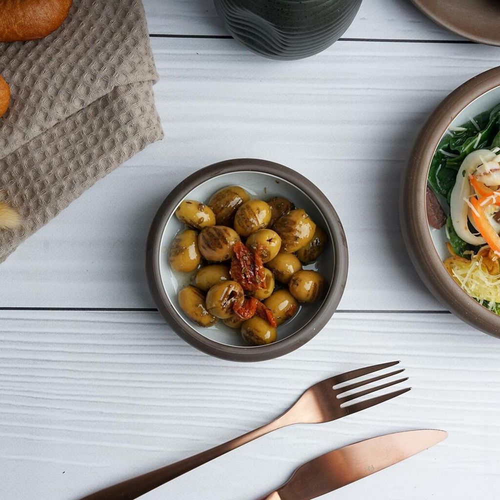 Салатник 200 мл d 11 cм h4 cм White Matt New Brown Taiga P.L. [6]