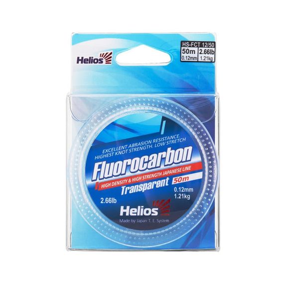 Леска Helios FLUOROCARBON Transparent 0,12mm/50 (HS-FCT 12/50)