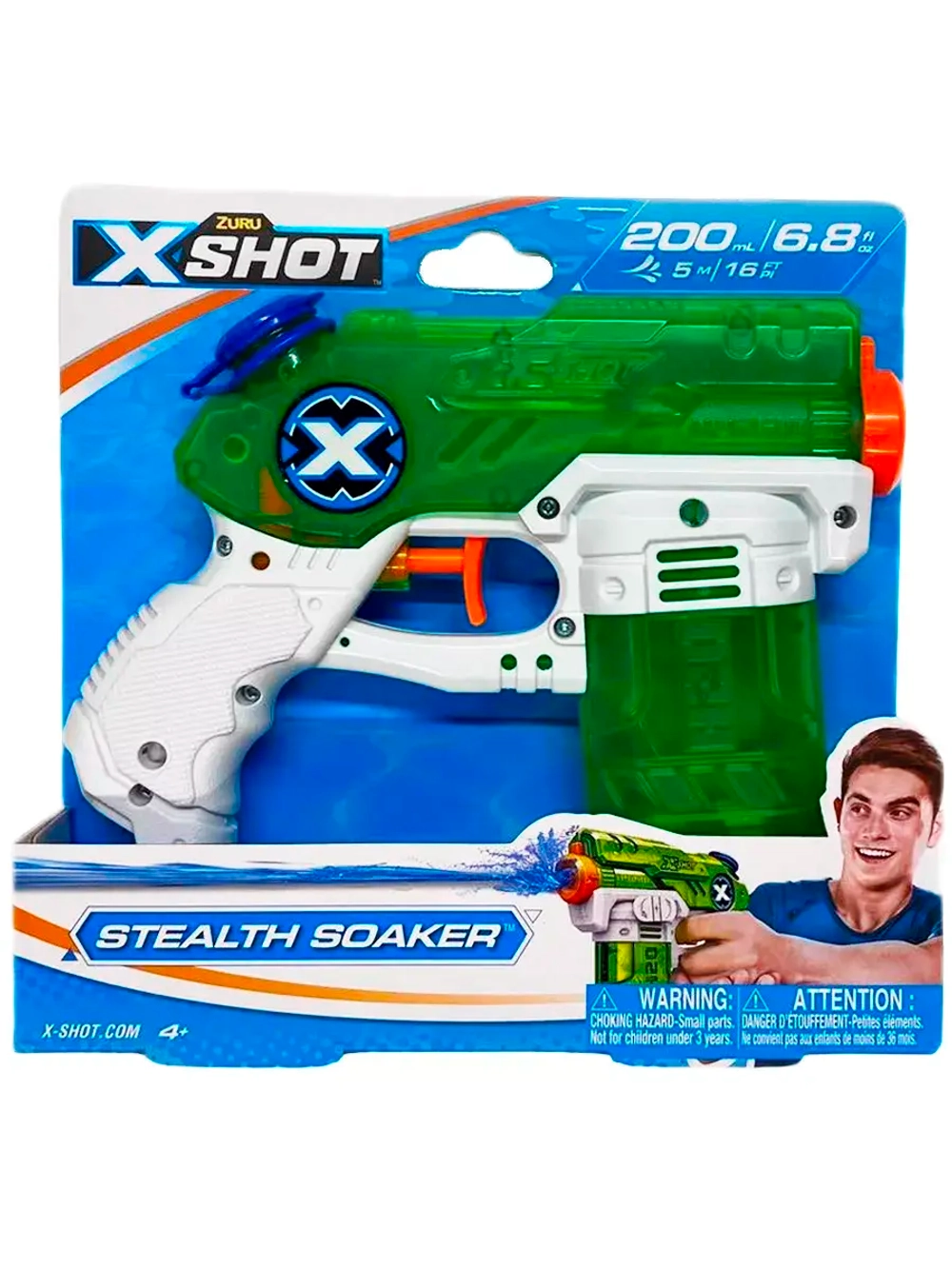 Водный бластер водяной пистолет Зуру X-Shot Stealth Soaker