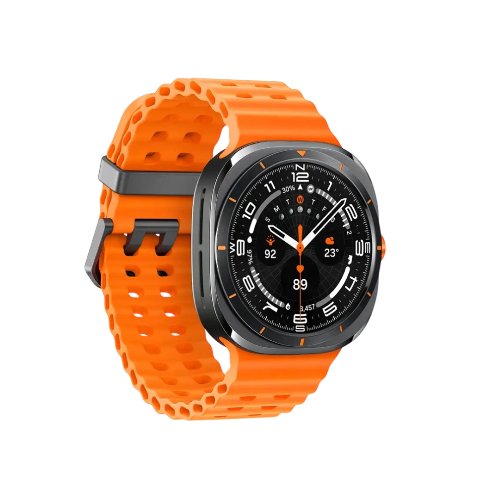 Samsung Galaxy Watch Ultra 47mm LTE черный титан (оранжевый ремешок)