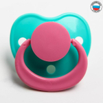 Соска-пустышка латексная ортодонтическая «Нежность» с кольцом, от 0 мес., цвета МИКС 1476838