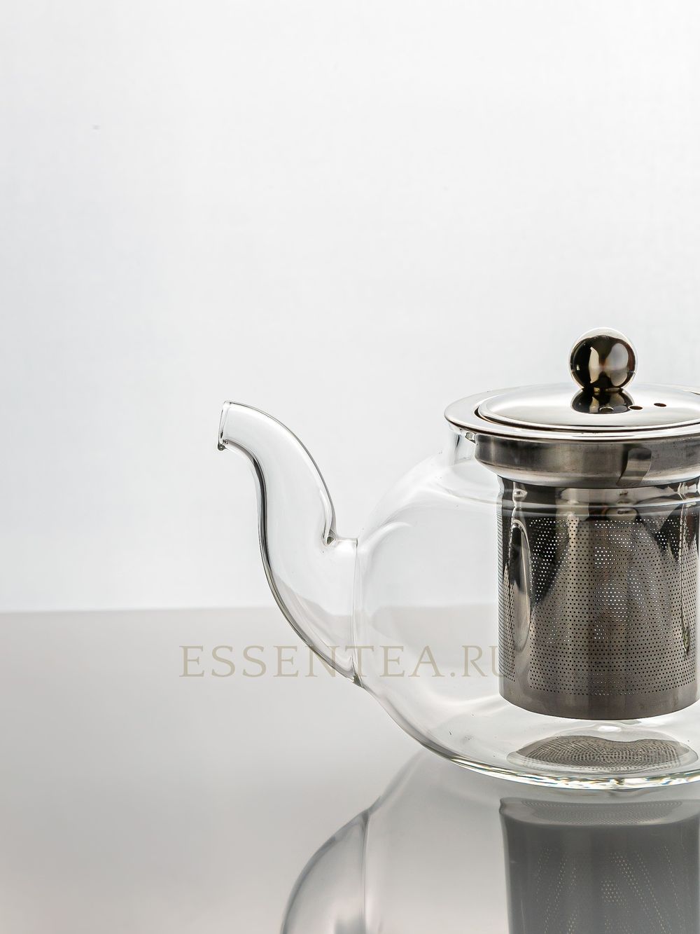 чайник стеклянный с металлической колбой