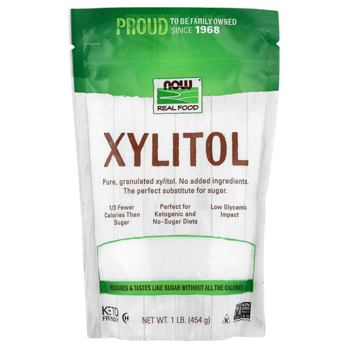 NOW Foods, Real Food, ксилитол, 454 г (1 фунт)