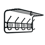 Вешалка с полкой Ажур 60 см арт.ВСПА 202 Ч (черный)