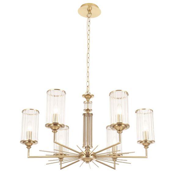 Подвесная люстра Crystal Lux Gloria SP6 Brass