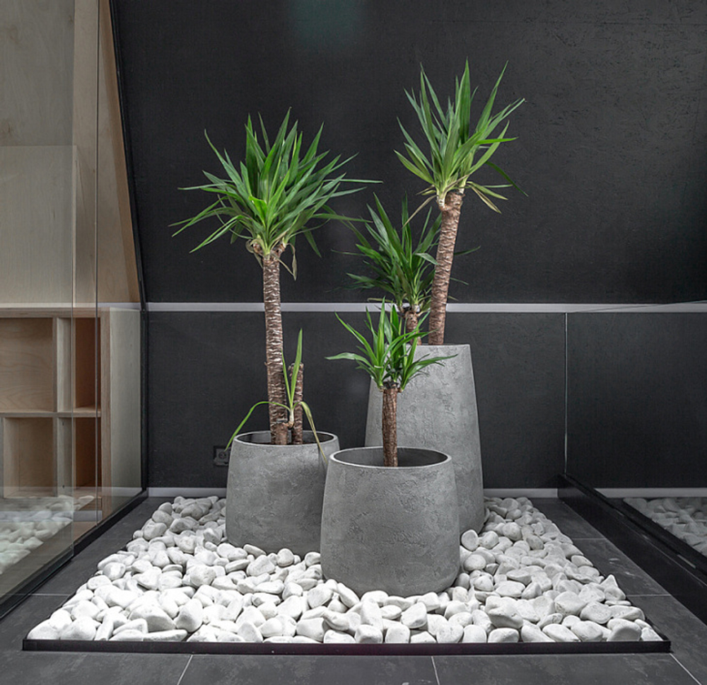 Кашпо CONE NERO