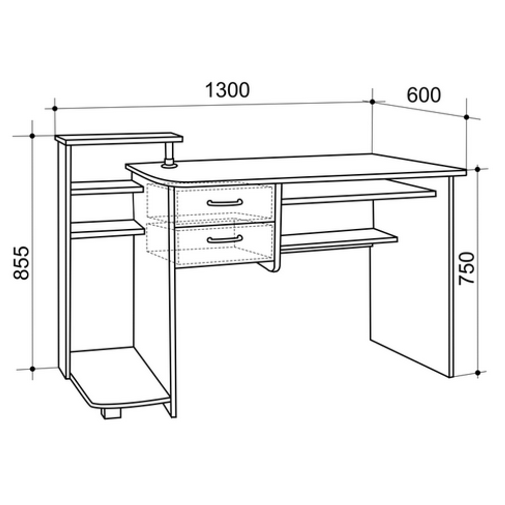 Стол компьютерный «Ирбис»