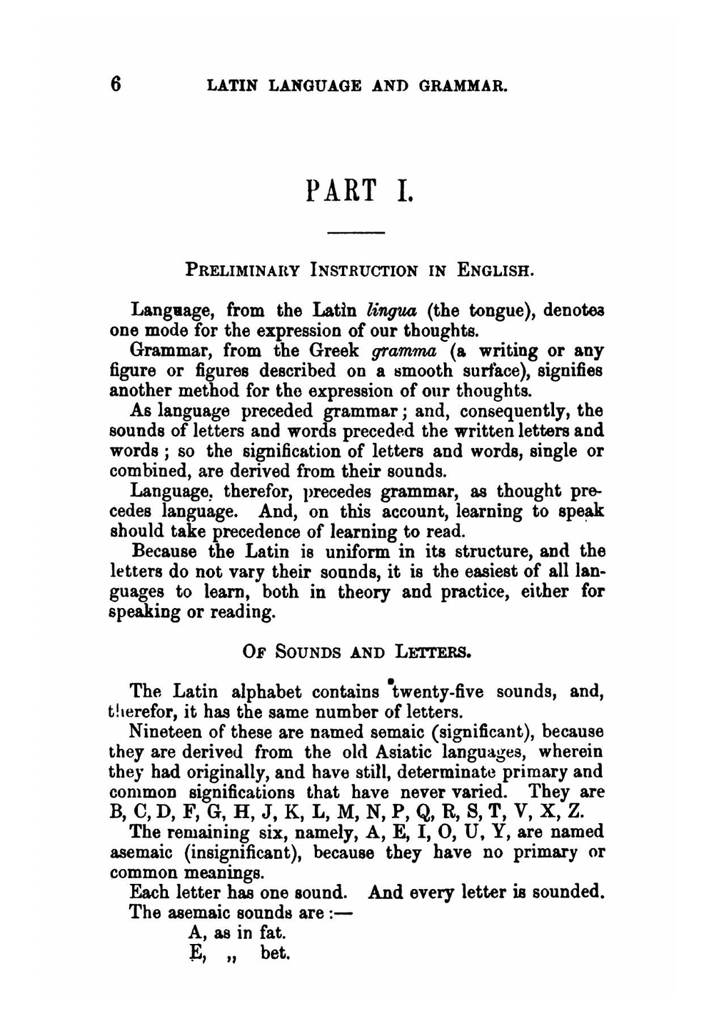 Latin Language and Grammar | Dallas Angus