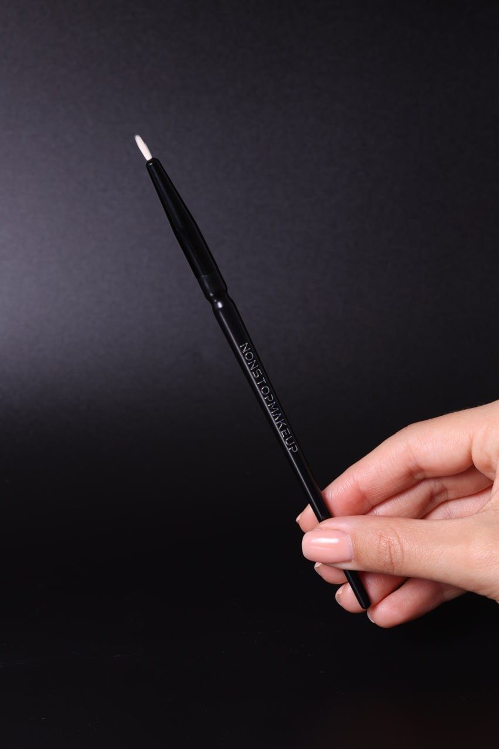 NONSTOPMAKEUP BS08 Petal Precision Liner Brush,Кисть для подводки макияжа глаз. Премиум синтетика, черная, 1 шт.