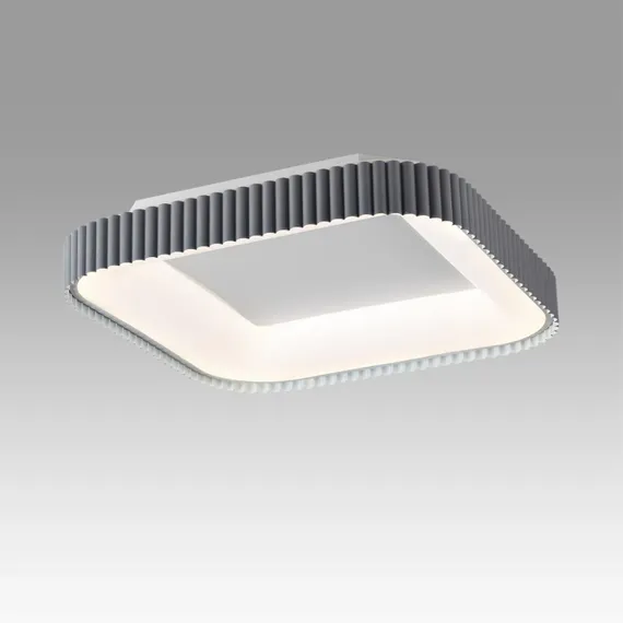 7769/56L AVRA LED SN 578 Светильник металл/белый/серый LED (56Вт+14Вт) 3000-6000K 500х500 IP43 пульт ДУ+подсветка SHARMEL