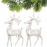 Подвеска «Волшебные рога» 10 см (набор 2 шт), белый