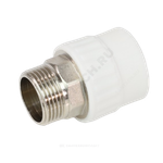 Муфта PP-R комбинированная белая Дн 110х4" НР под ключ VALFEX 10135110