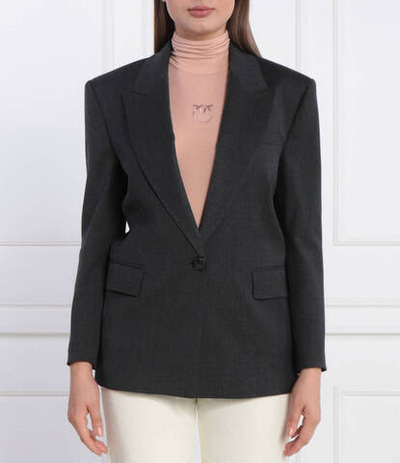 Хлопковый пиджак Pinko - графитовый(102481 A1B3)