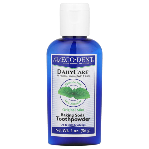 Eco-Dent, Daily Care, зубной порошок с пищевой содой, «Оригинальная мята», 56 г (2 унции)