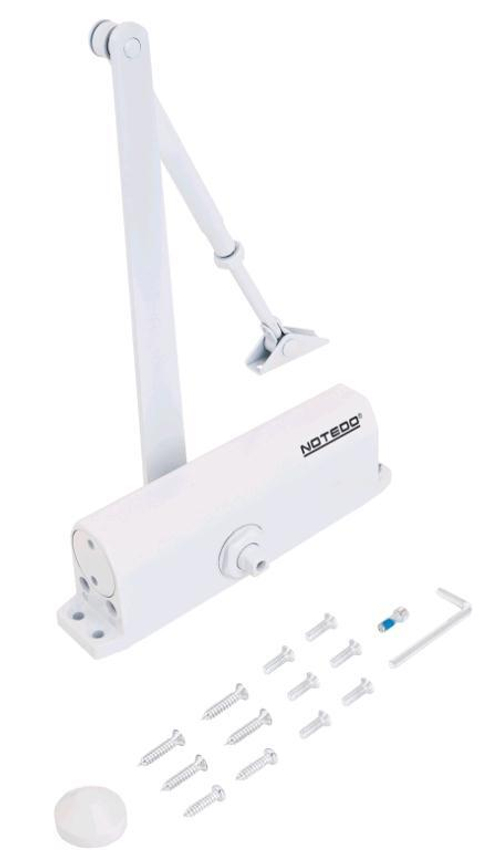 Доводчик дверной NOTEDO  DC-150 Легкий характер/WHITE  Берый  (100 - 160кг)   / 10052