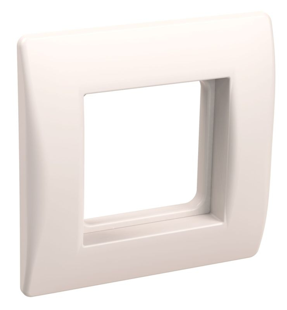 Рамка 1-м 2мод. с суппортом для коробок КМКУ бел. PRIMER IEK CKK-40D-RSK2-K01