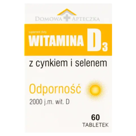Домашняя аптека Витамин D3 с цинком и селеном - 60 таблеток