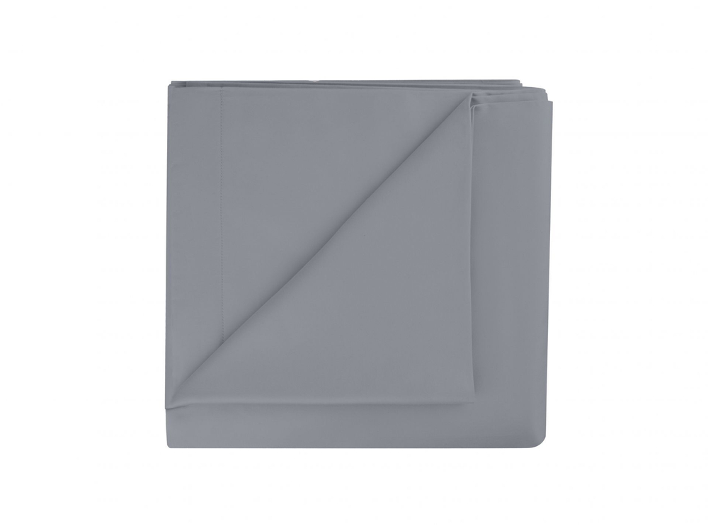 Простыня прямая 250х280 Mollen серебристо-серая