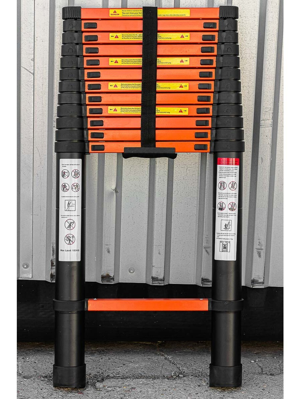Лестница телескопическая алюм. бытовая 5.0м (13 ступ.) ISMA ISMA-UP500