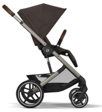 Коляска Cybex Balios S Lux TPE complete Aton S2 Ocean Blue 3 в 1 Chocolate Brown с дождевиками
