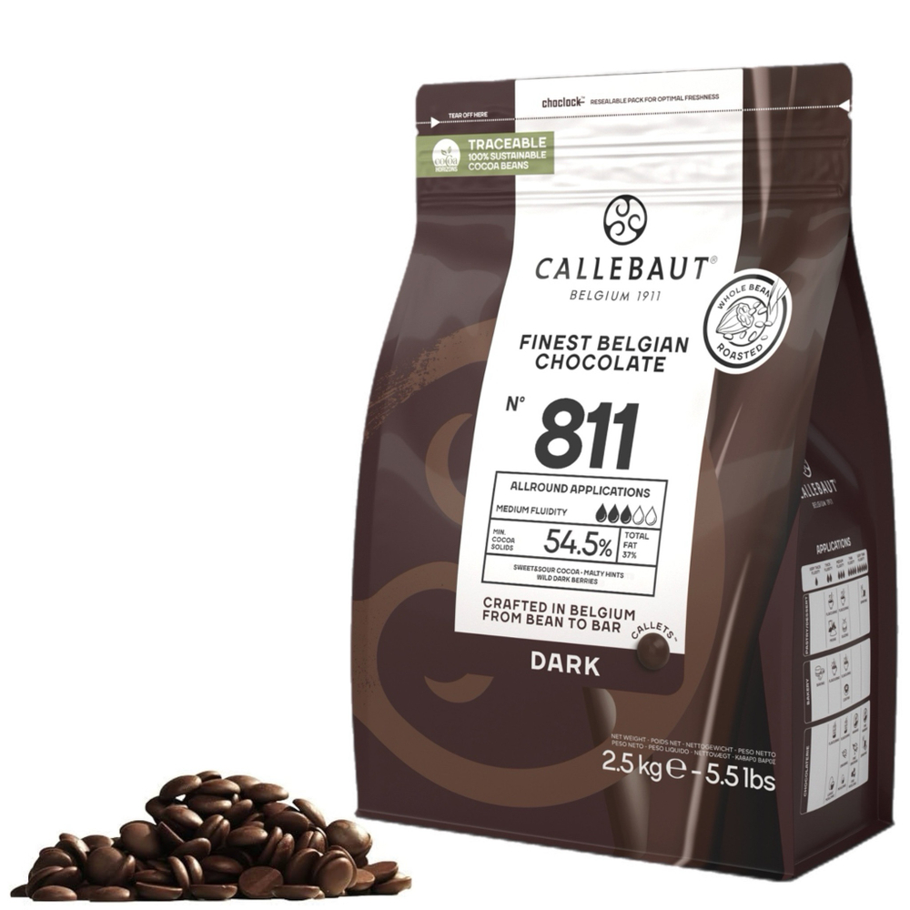 Шоколад темный 54,5% CALLEBAUT 2.5 кг