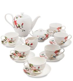 Pavone JS-24 Чайный сервиз на 6 персон «Райская птица»